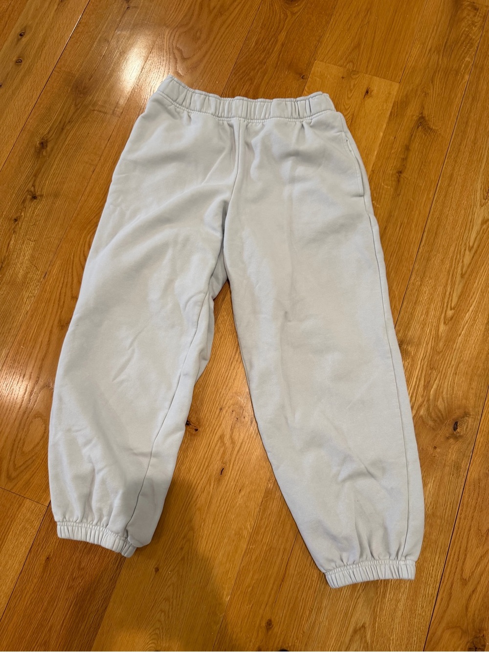 Athleta Forever Fleece Joggers Blueish Green. Size Small Petite